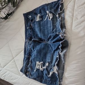 Denim jeans shorts
